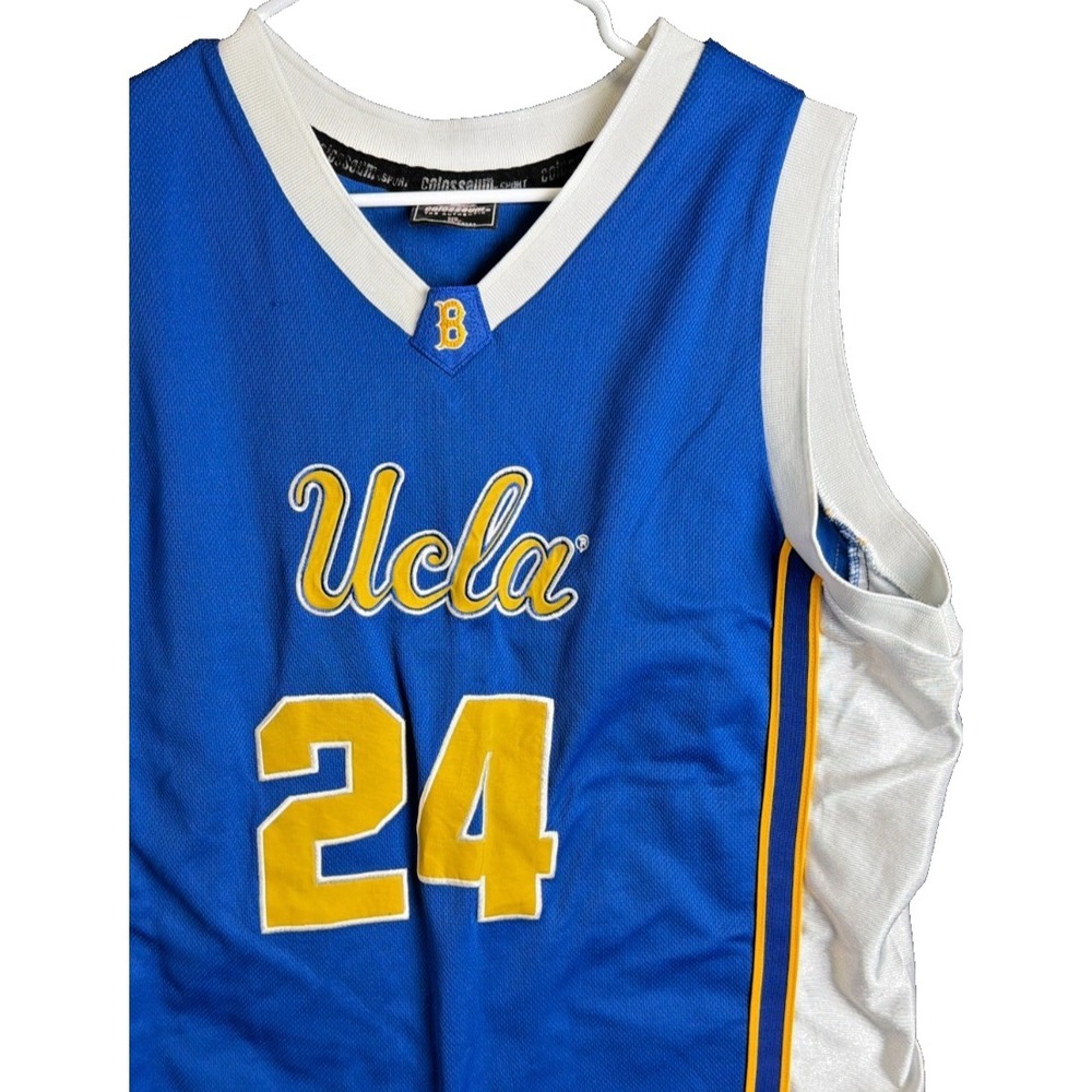 Colosseum UCLA Bruins Basketball Jersey XXL Blue Yellow 24 Vintage Y2K Mesh